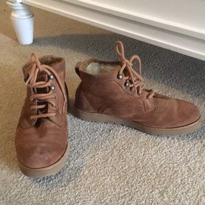 UGG lace up ankle boots